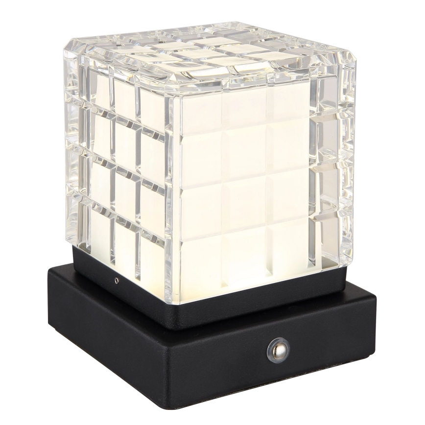 Globo - LED Zatemnitvena namizna svetilka na dotik LED/2,5W/3,7V 2700K/4000K/6500K 1800 mAh USB črna