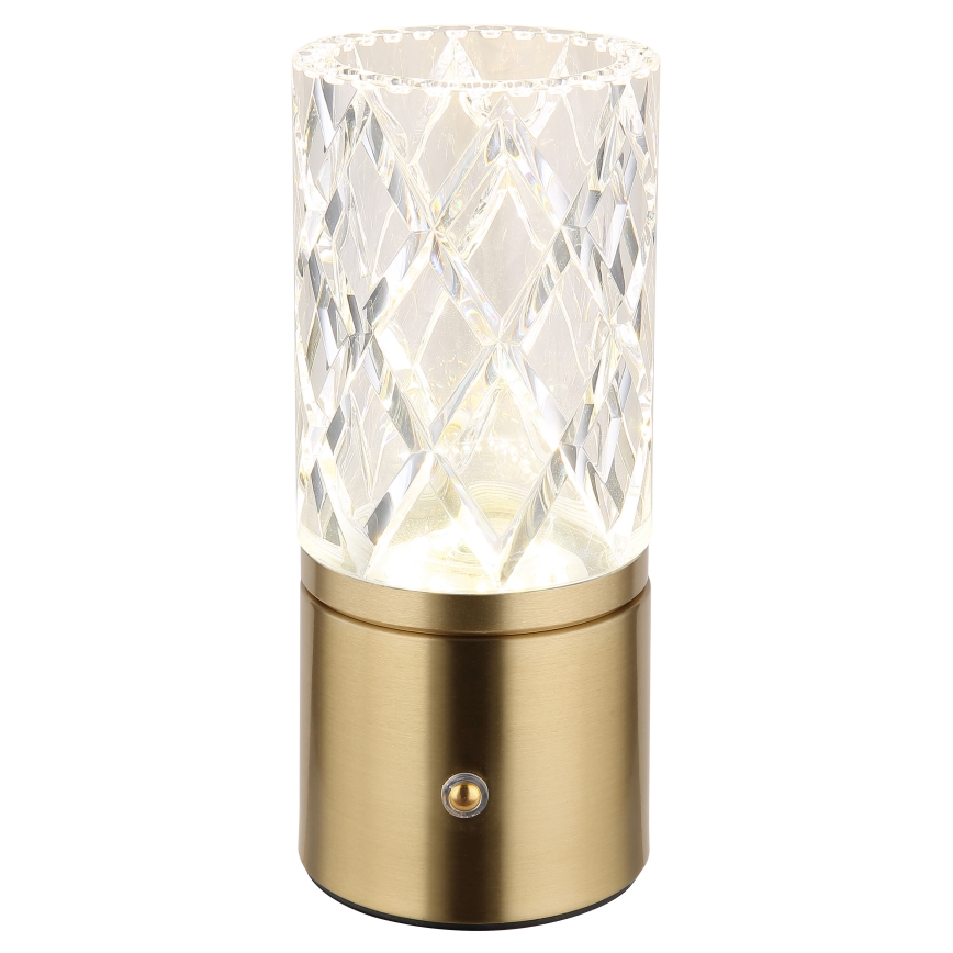 Globo - LED Zatemnitvena namizna svetilka na dotik LED/2,5W/3,7V 2700K/4000K/6500K 1800 mAh USB zlata