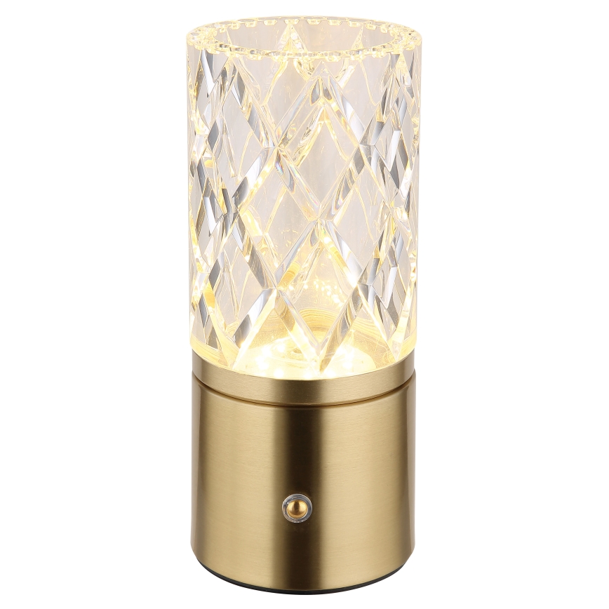 Globo - LED Zatemnitvena namizna svetilka na dotik LED/2,5W/3,7V 2700K/4000K/6500K 1800 mAh USB zlata