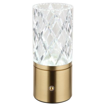 Globo - LED Zatemnitvena namizna svetilka na dotik LED/2,5W/3,7V 2700K/4000K/6500K 1800 mAh USB zlata