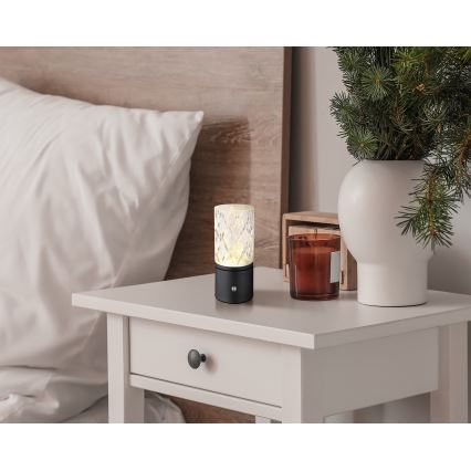 Globo - LED Zatemnitvena namizna svetilka na dotik LED/2,5W/3,7V 2700K/4000K/6500K 1800 mAh USB črna