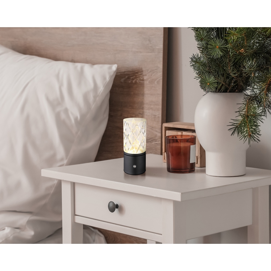 Globo - LED Zatemnitvena namizna svetilka na dotik LED/2,5W/3,7V 2700K/4000K/6500K 1800 mAh USB črna