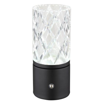 Globo - LED Zatemnitvena namizna svetilka na dotik LED/2,5W/3,7V 2700K/4000K/6500K 1800 mAh USB črna