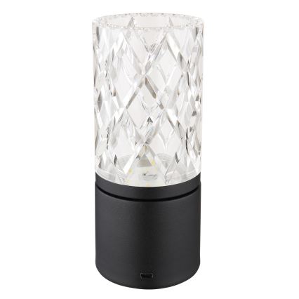 Globo - LED Zatemnitvena namizna svetilka na dotik LED/2,5W/3,7V 2700K/4000K/6500K 1800 mAh USB črna