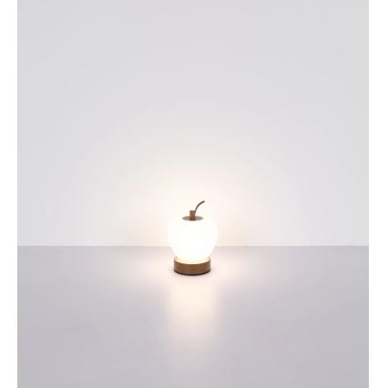 Globo - LED Zatemnitvena namizna svetilka na dotik LED/2W/3,7V 2700K/4000K/6500K 1200 mAh USB rjava
