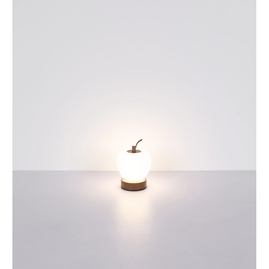 Globo - LED Zatemnitvena namizna svetilka na dotik LED/2W/3,7V 2700K/4000K/6500K 1200 mAh USB rjava
