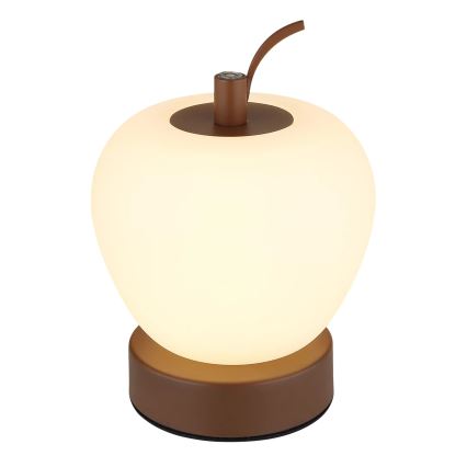 Globo - LED Zatemnitvena namizna svetilka na dotik LED/2W/3,7V 2700K/4000K/6500K 1200 mAh USB rjava