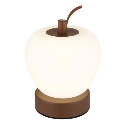 Globo - LED Zatemnitvena namizna svetilka na dotik LED/2W/3,7V 2700K/4000K/6500K 1200 mAh USB rjava