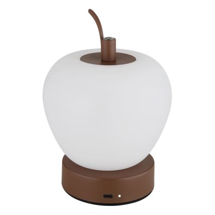 Globo - LED Zatemnitvena namizna svetilka na dotik LED/2W/3,7V 2700K/4000K/6500K 1200 mAh USB rjava