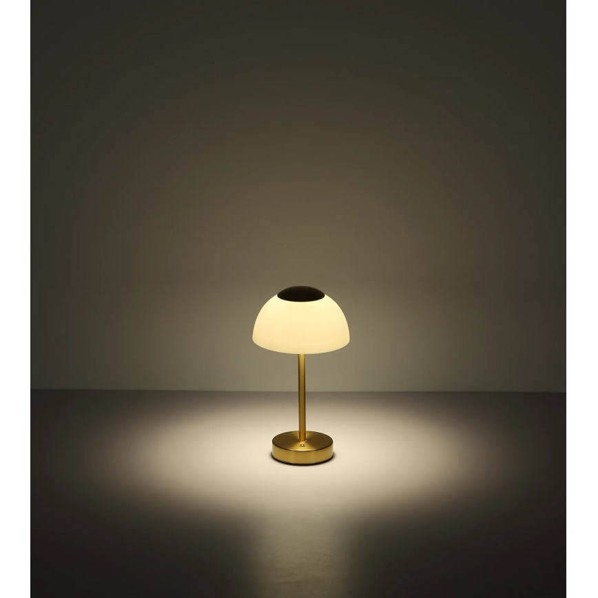 Globo - LED Zatemnitvena polnilna namizna svetilka LED/2,5W/5V 1800mAh 2700K/4000K/6500K medenina