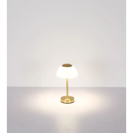 Globo - LED Zatemnitvena polnilna namizna svetilka LED/2,5W/5V 1800mAh 2700K/4000K/6500K medenina