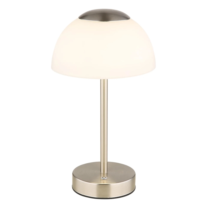 Globo - LED Zatemnitvena polnilna namizna svetilka LED/2,5W/5V 1800mAh 2700K/4000K/6500K mat krom