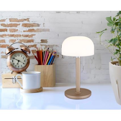 Globo - LED Polnilna namizna svetilka LED/1,5W/3,7V 3000/4200/6000K 1800mAh rjava