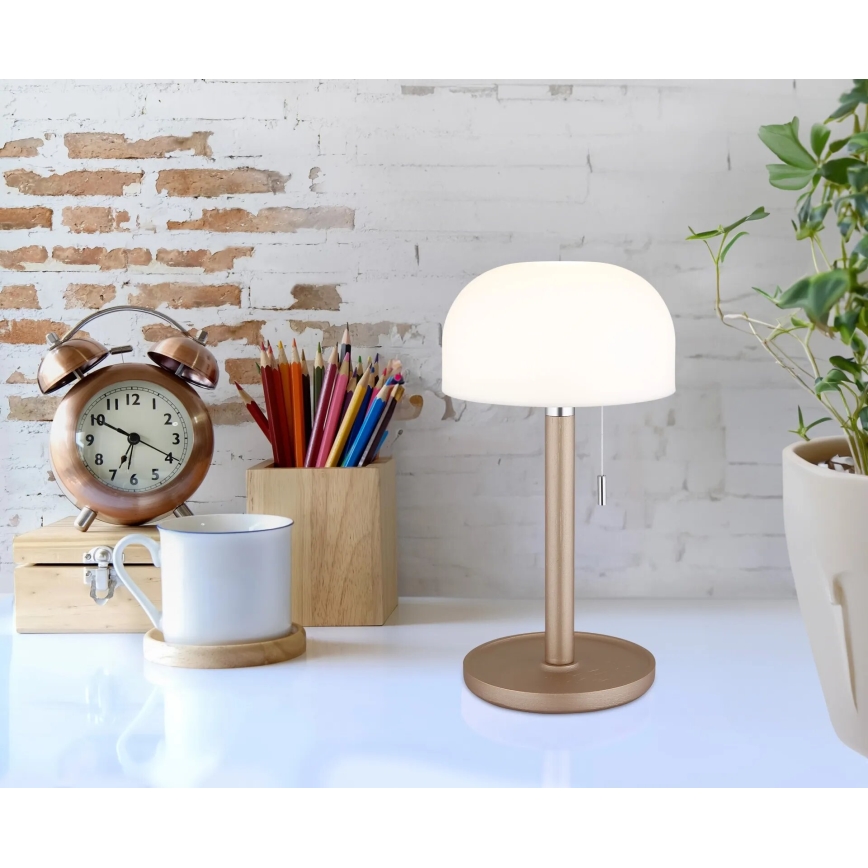 Globo - LED Polnilna namizna svetilka LED/1,5W/3,7V 3000/4200/6000K 1800mAh rjava