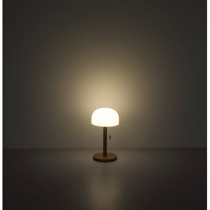 Globo - LED Polnilna namizna svetilka LED/1,5W/3,7V 3000/4200/6000K 1800mAh rjava