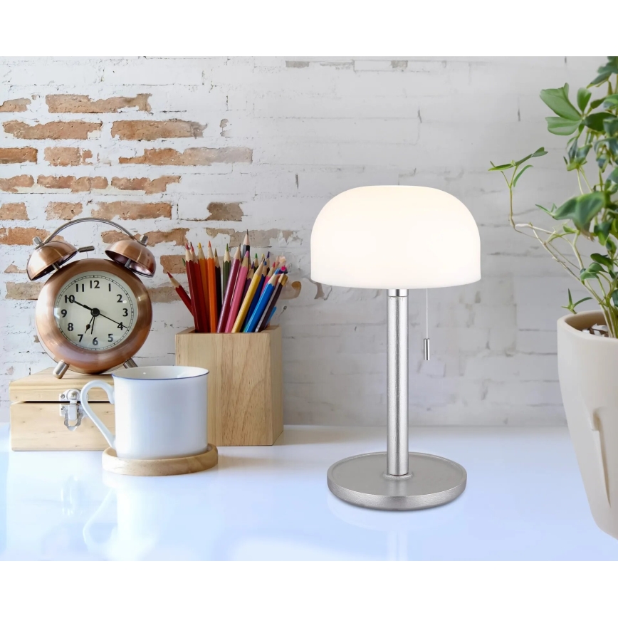 Globo - LED Polnilna namizna svetilka LED/1,5W/3,7V 3000/4200/6000K 1800mAh srebrna
