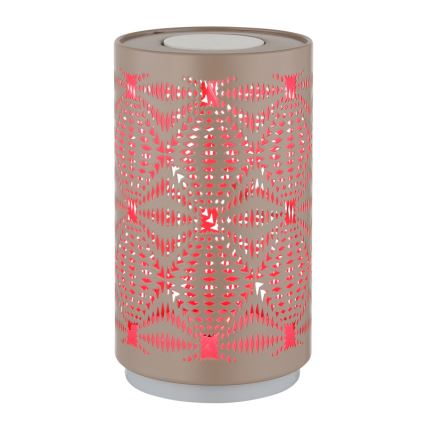 Globo - LED RGB Na dotik polnilna namizna svetilka LED/1W/5V 500 mAh rjava