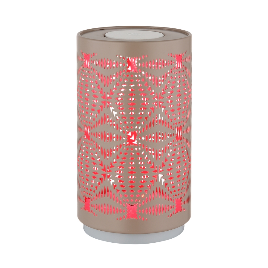 Globo - LED RGB Na dotik polnilna namizna svetilka LED/1W/5V 500 mAh rjava
