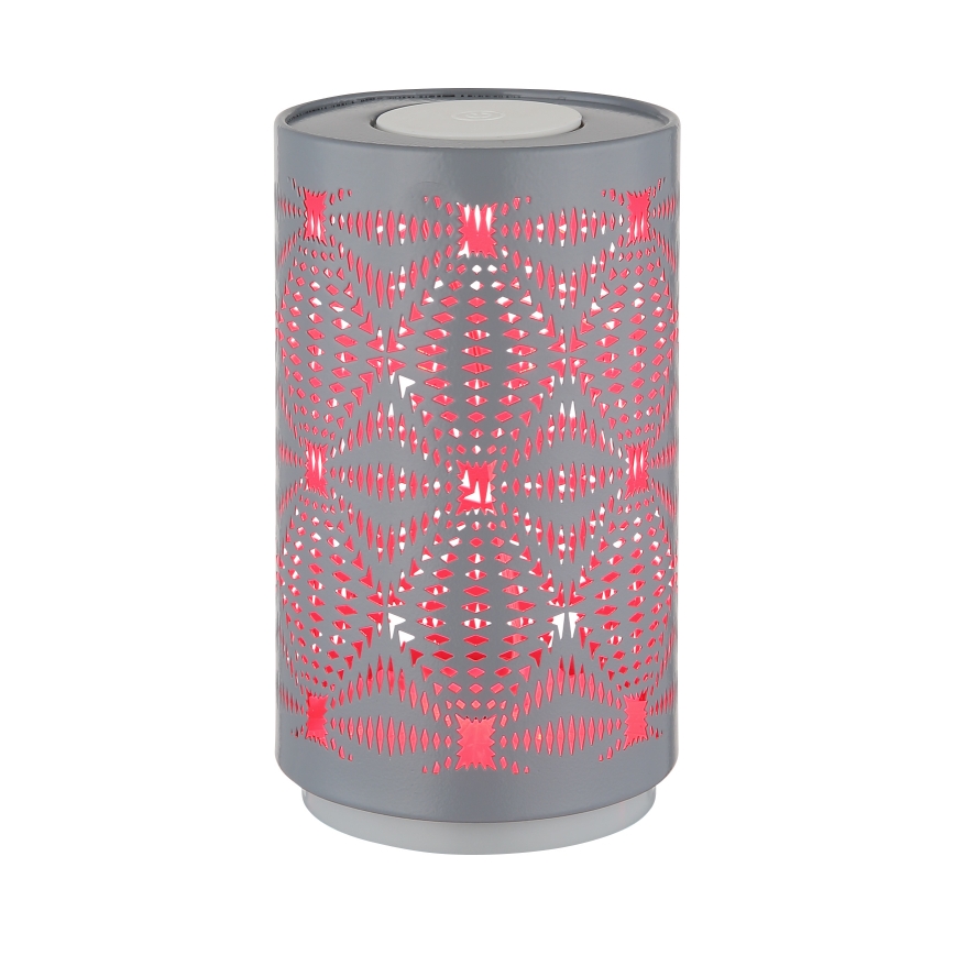 Globo - LED RGB polnilna namizna svetilka na dotik LED/1W/5V 500 mAh siva
