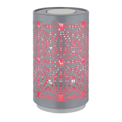 Globo - LED RGB Na dotik polnilna namizna svetilka LED/1W/5V 500 mAh siva