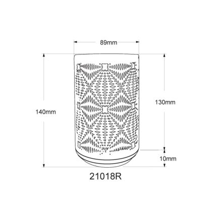 Globo - LED RGB Na dotik polnilna namizna svetilka LED/1W/5V 500 mAh baker