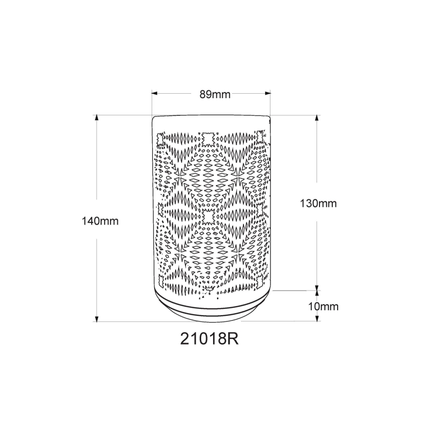 Globo - LED RGB Na dotik polnilna namizna svetilka LED/1W/5V 500 mAh baker