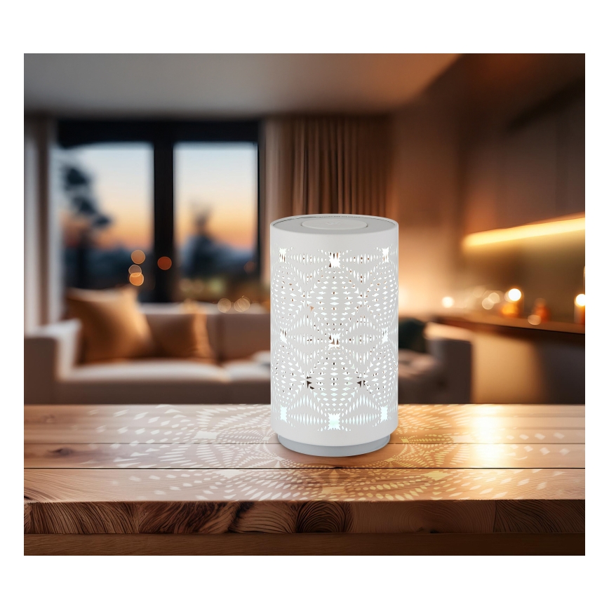 Globo - LED RGB Na dotik polnilna namizna svetilka LED/1W/5V 500 mAh bela
