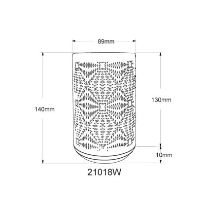 Globo - LED RGB Na dotik polnilna namizna svetilka LED/1W/5V 500 mAh bela