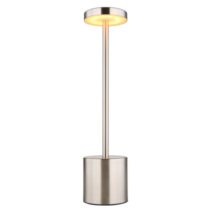 Globo - LED Zatemnitvena namizna svetilka na dotik LED/1,2W/3,7V 2000K/3500K/7000K 1200 mAh USB mat krom