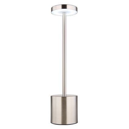 Globo - LED Zatemnitvena namizna svetilka na dotik LED/1,2W/3,7V 2000K/3500K/7000K 1200 mAh USB mat krom