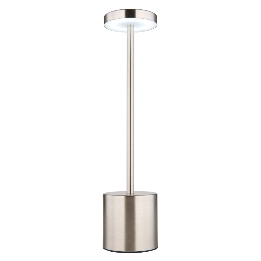 Globo - LED Zatemnitvena namizna svetilka na dotik LED/1,2W/3,7V 2000K/3500K/7000K 1200 mAh USB mat krom