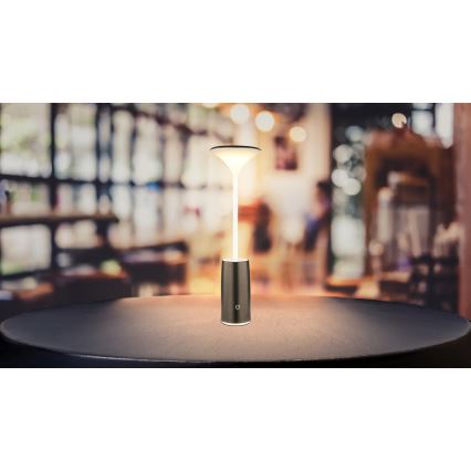 Globo - LED Zatemnitvena polnilna namizna svetilka na dotik LED/1,2W/3,7V 3000K 1500mAh črna