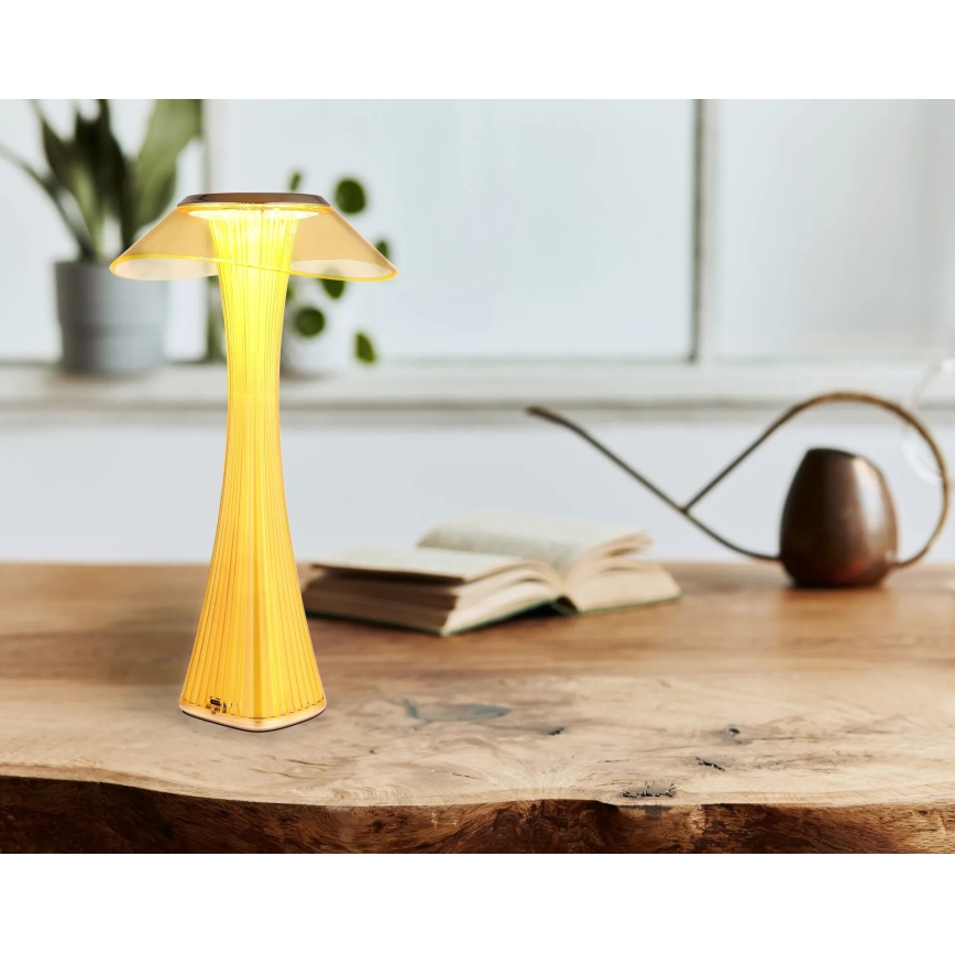 Globo - LED Zatemnitvena polnilna namizna svetilka LED/2,5W/3,7V 1200mAh 2700K/4500K/6500K zlata