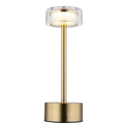 Globo - LED Zatemnitvena polnilna namizna svetilka na dotik LED/2,5W/3,7V 2700/4000/6500K 1800mAh medenina
