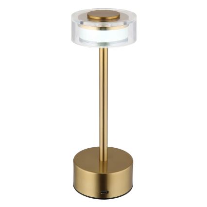 Globo - LED Zatemnitvena polnilna namizna svetilka na dotik LED/2,5W/3,7V 2700/4000/6500K 1800mAh medenina