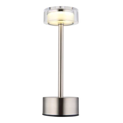 Globo - LED Zatemnitvena polnilna namizna svetilka na dotik LED/2,5W/3,7V 2700/4000/6500K 1800mAh mat krom