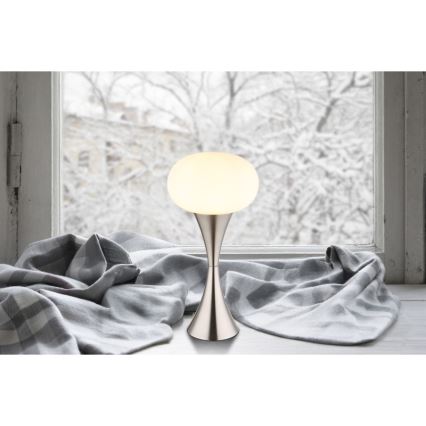 Globo - Namizna svetilka 1xE14/25W/230V mat krom