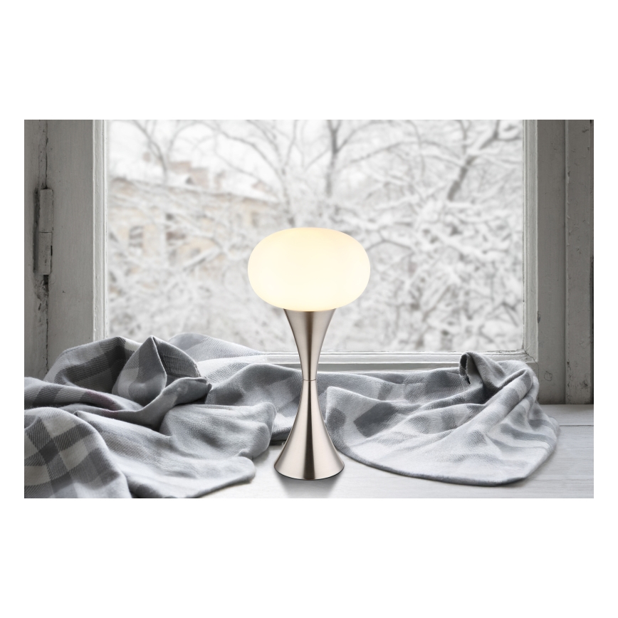 Globo - Namizna svetilka 1xE14/25W/230V mat krom