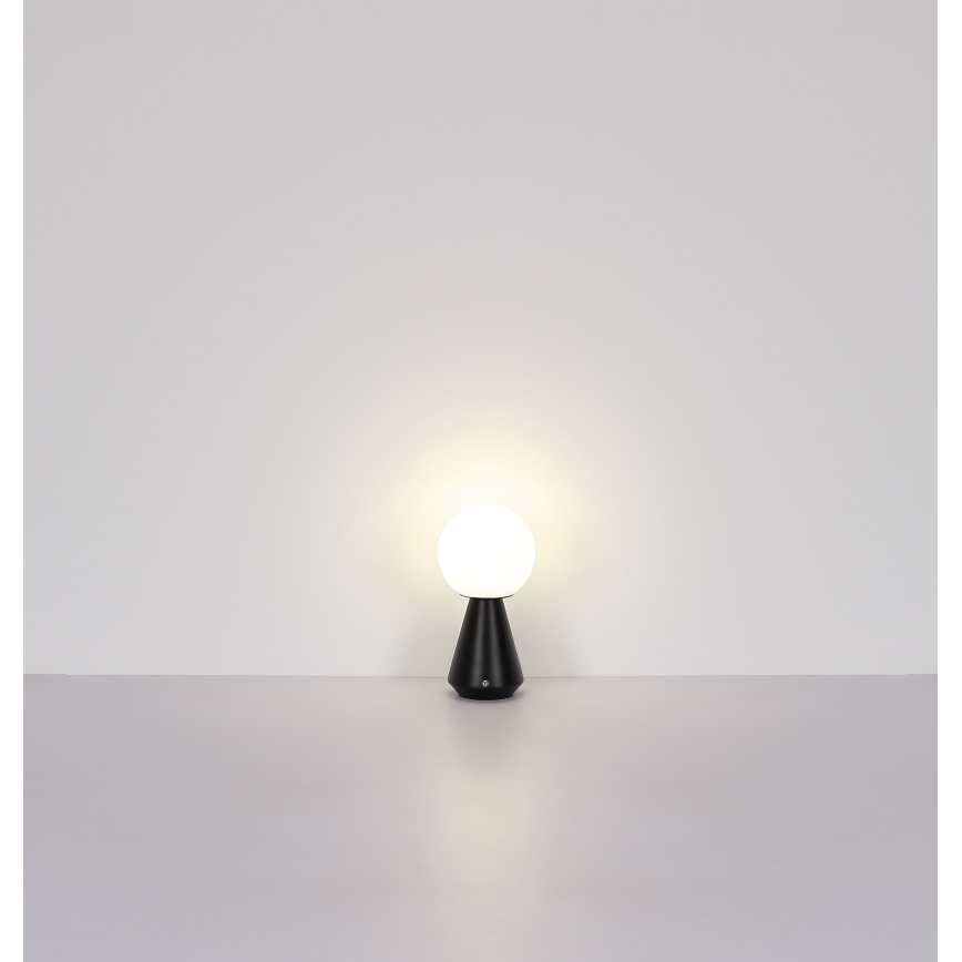 Globo - LED Zatemnitvena na dotik zunanja namizna svetilka LED/1,5W/5V 3000/4500/6500K 1800 mAh IP41 črna