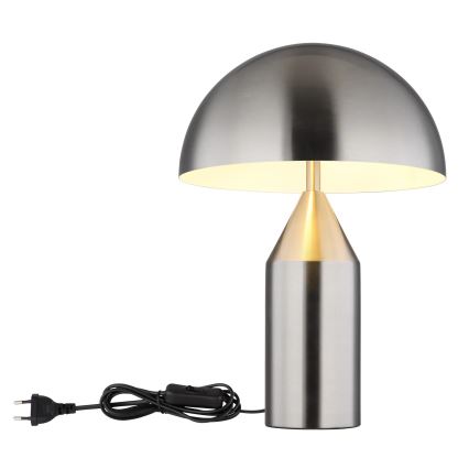 Globo - Namizna svetilka 2xE27/40W/230V matiran krom