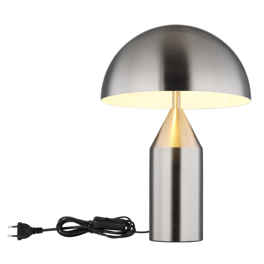 Globo - Namizna svetilka 2xE27/40W/230V matiran krom