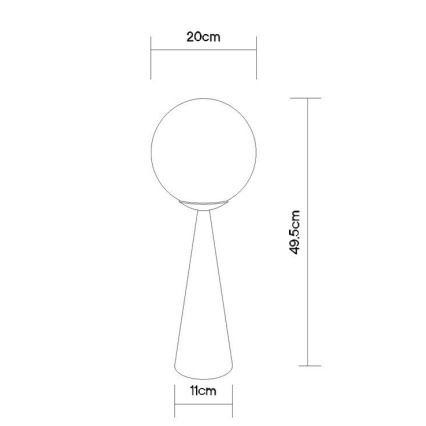 Globo - Namizna svetilka 1xE27/40W/230V mat krom