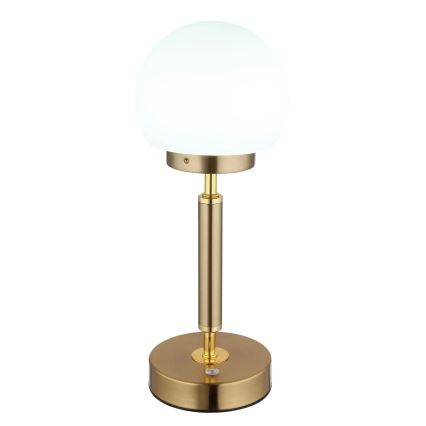 Globo - LED Zatemnitvena polnilna namizna svetilka na dotik LED/2,5W/5V 1800mAh 2700/4000/6500K medenina