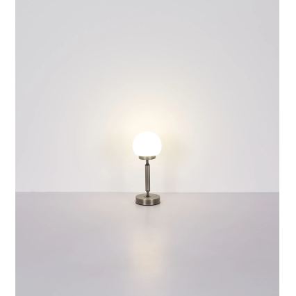 Globo - LED Zatemnitvena polnilna namizna svetilka na dotik LED/2,5W/5V 1800mAh 2700/4000/6500K mat krom