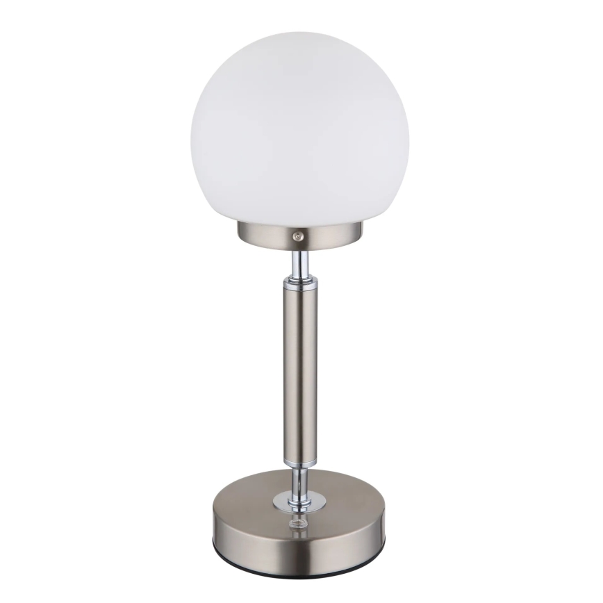 Globo - LED Zatemnitvena polnilna namizna svetilka na dotik LED/2,5W/5V 1800mAh 2700/4000/6500K mat krom