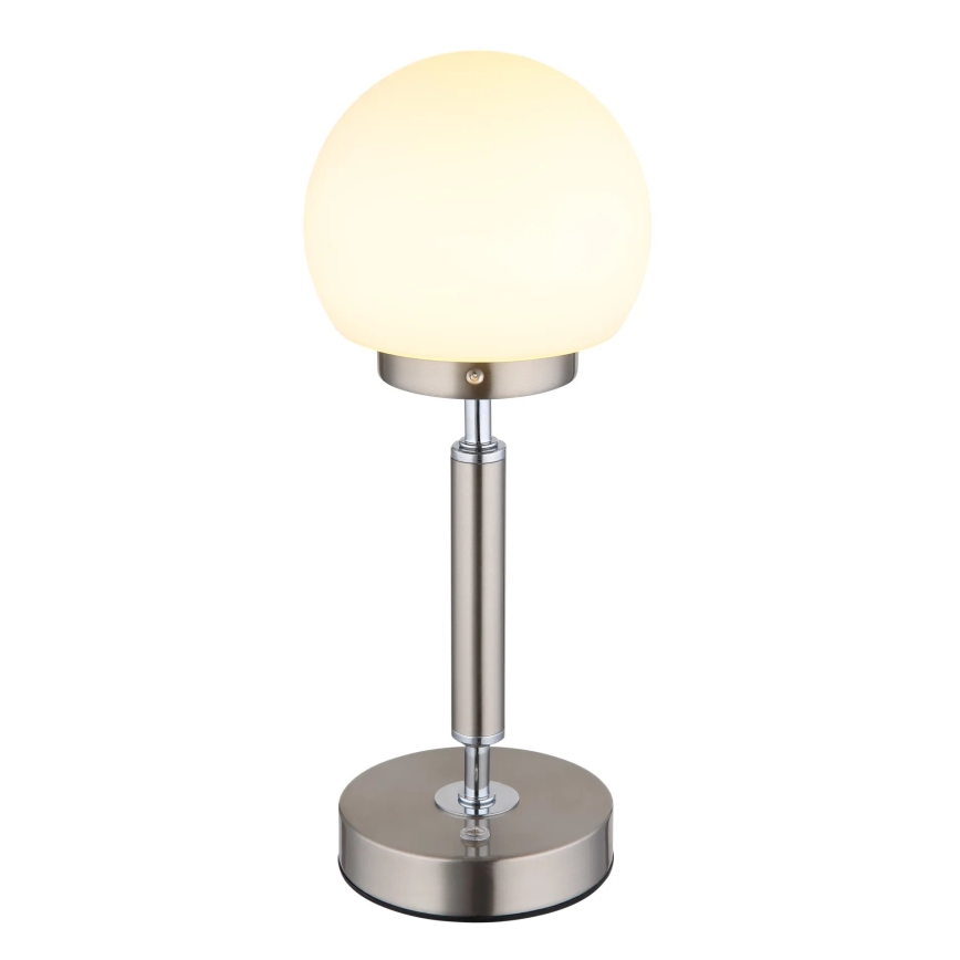 Globo - LED Zatemnitvena polnilna namizna svetilka na dotik LED/2,5W/5V 1800mAh 2700/4000/6500K mat krom