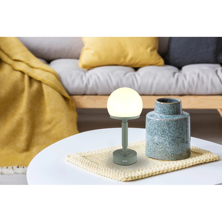 Globo - LED Zatemnitvena polnilna namizna svetilka na dotik LED/2,5W/5V 1800mAh 2800K zelena