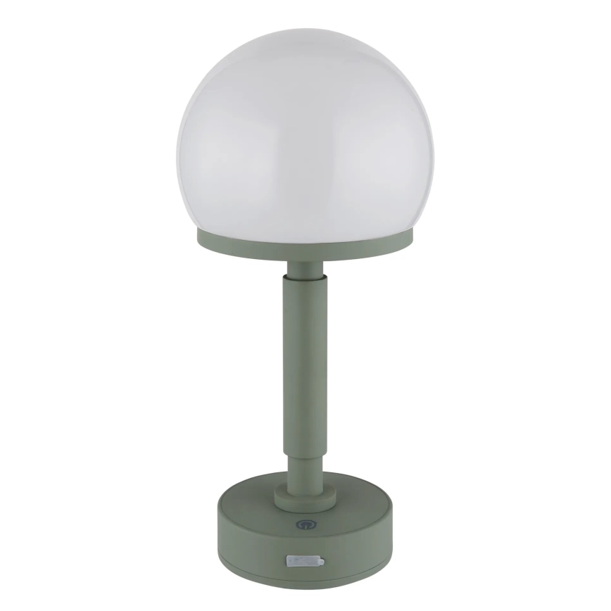 Globo - LED Zatemnitvena polnilna namizna svetilka na dotik LED/2,5W/5V 1800mAh 2800K zelena