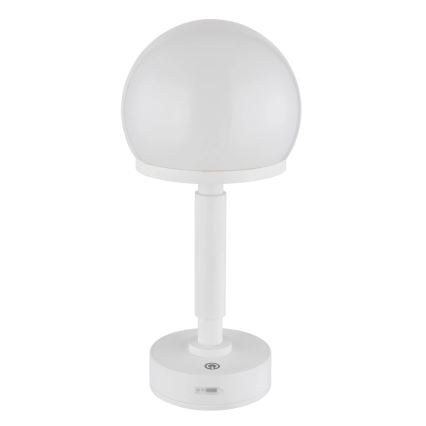 Globo - LED Zatemnitvena polnilna namizna svetilka na dotik LED/2,5W/5V 1800mAh 2800K bela