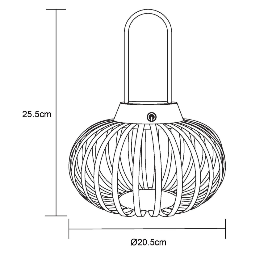 Globo - LED zatemnjevalna namizna svetilka na dotik, polnilna LED/1W/3,7V 1500 mAh